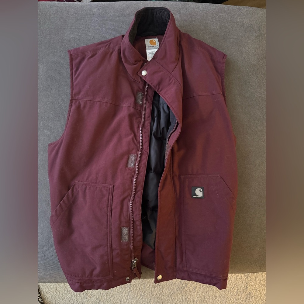 Carhartt Men's Burgundy Vest